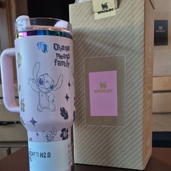 Stanley 40oz Custom Pink Stitch Tumbler - Picture 2 of 2